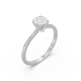 Δαχτυλίδι Invisible EM013 σε Λευκό Χρυσό 18Κ με Διαμάντια
